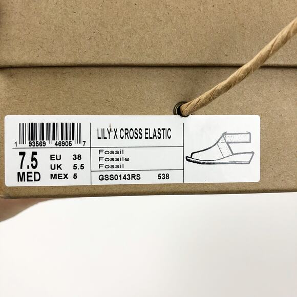 GENTLE SOULS KENNETH COLE Lily Sandal X Cross Elastic 7.5 Tan Fossil Leopard NIB - Picture 11 of 11